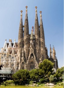 Antoni Gaudi designed church.