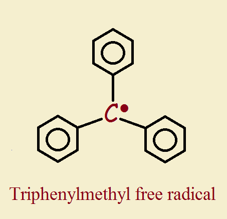 Triphenylmethyl free radical